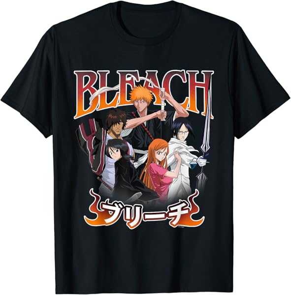 Bleach Team Ichigo and Logo T-Shirt
