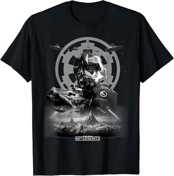 Star Wars Battlefront II Imperial Grey Stormtrooper T-Shirt T-Shirt