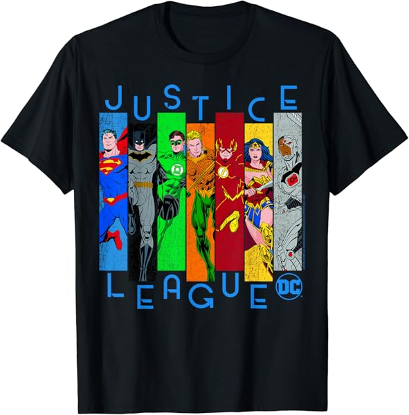 DC Comics Justice League Panels T-Shirt