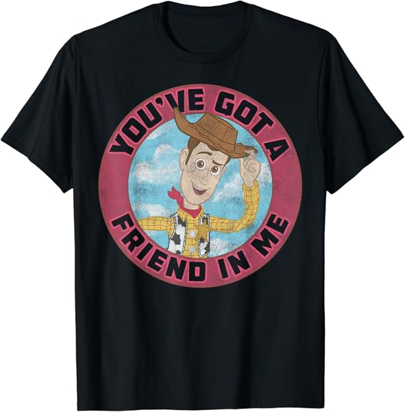 Disney Pixar Toy Story Woody Friend In Me Vintage Distressed T-Shirt