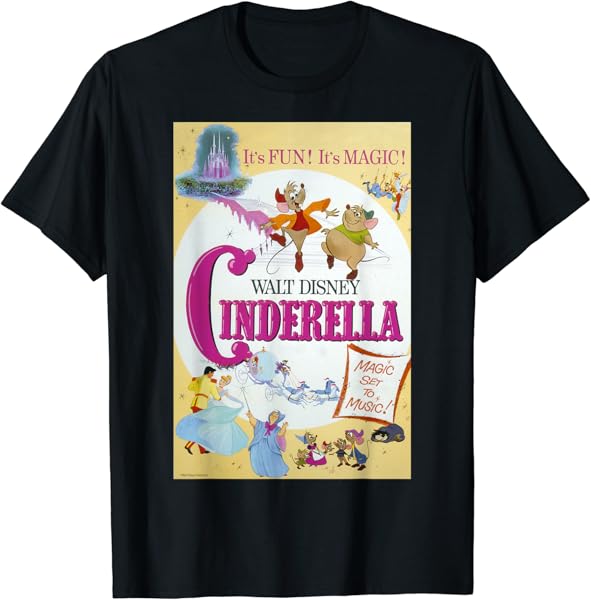 Disney Cinderella Vintage Poster T-Shirt