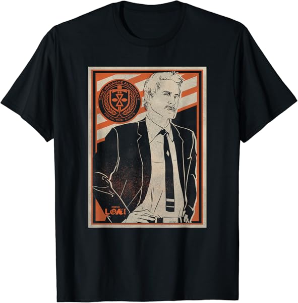 Marvel Loki TVA Agent Mobius Poster T-Shirt