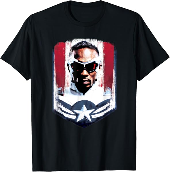 Marvel Falcon Winter Soldier Sam Captain America Portrait T-Shirt
