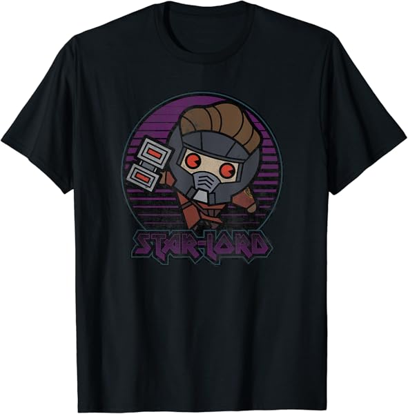 Marvel Guardians of the Galaxy Star-Lord Kawaii Vintage T-Shirt
