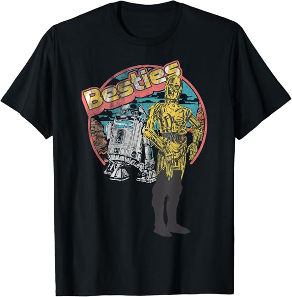 Star Wars R2-D2 C-3PO Besties Portrait T-Shirt
