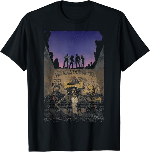 Marvel The Defenders Group T-Shirt T-Shirt
