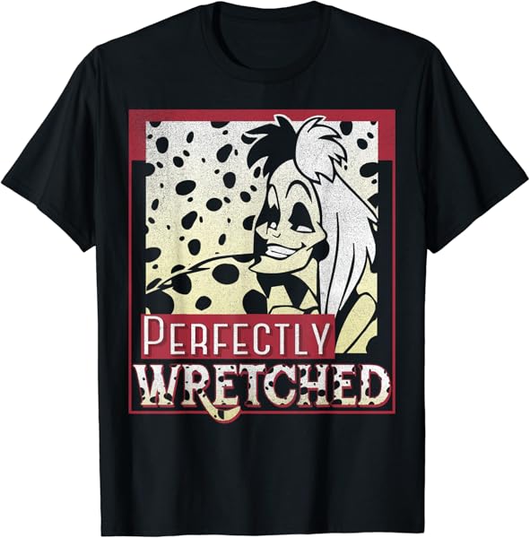 Disney 101 Dalmatians Cruella De Vil Perfectly Wretched T-Shirt