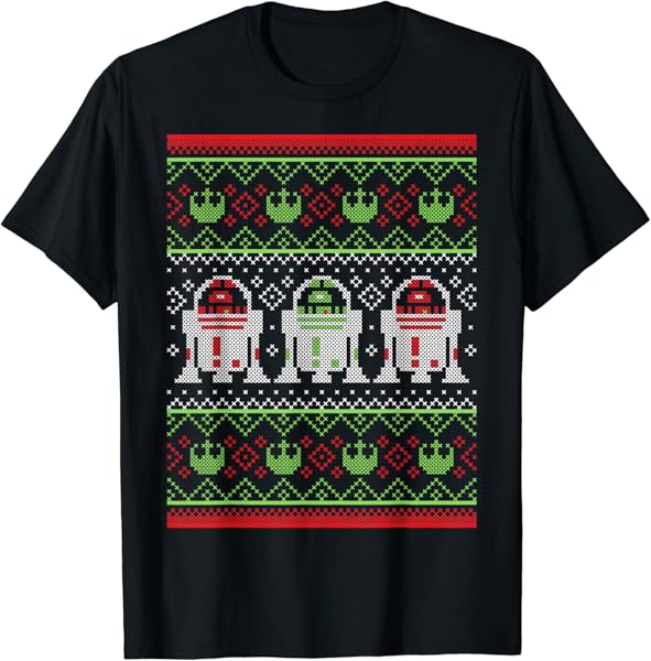 Star Wars R2-D2 Ugly Christmas Sweater Rebel T-Shirt T-Shirt