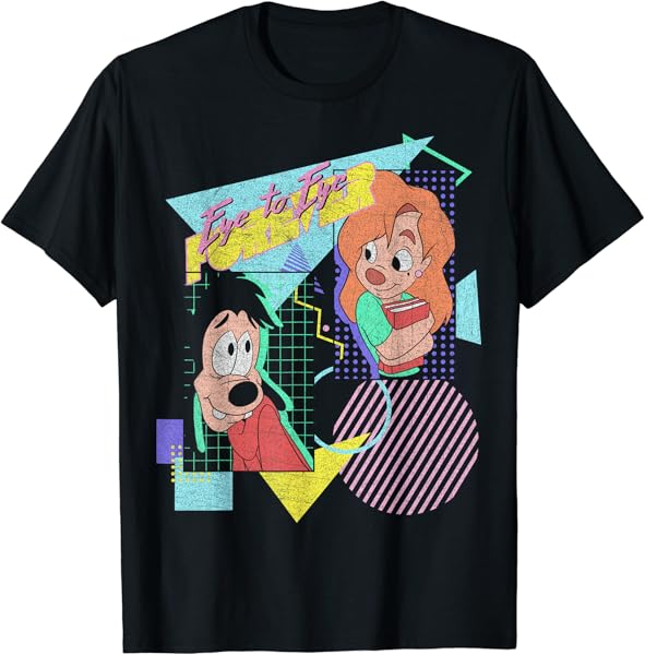 Disney A Goofy Movie Max & Roxanne Eye To Eye Poster T-Shirt