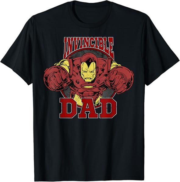 Marvel Avengers Classic Father\'s Day Iron Man Invincible Dad T-Shirt