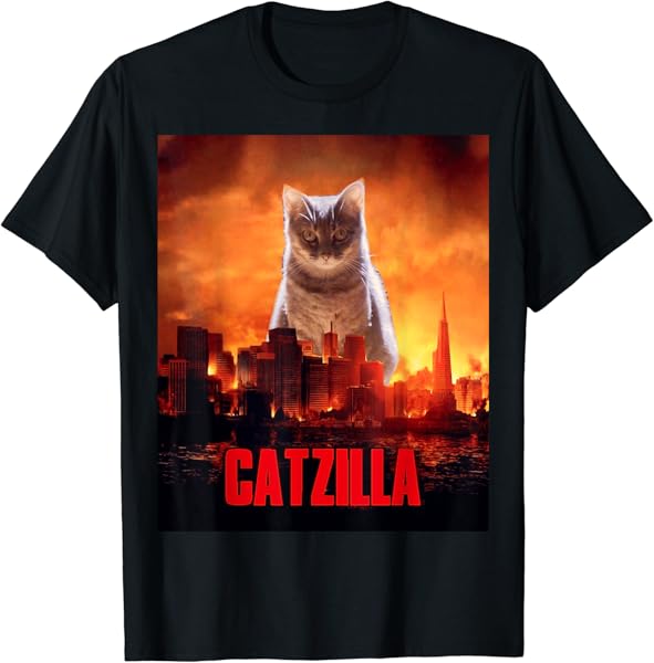 Catzilla Cat Kitten Lover T-Shirt