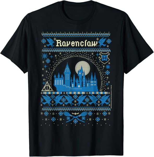 Harry Potter Christmas Ravenclaw Ugly Sweater T-Shirt