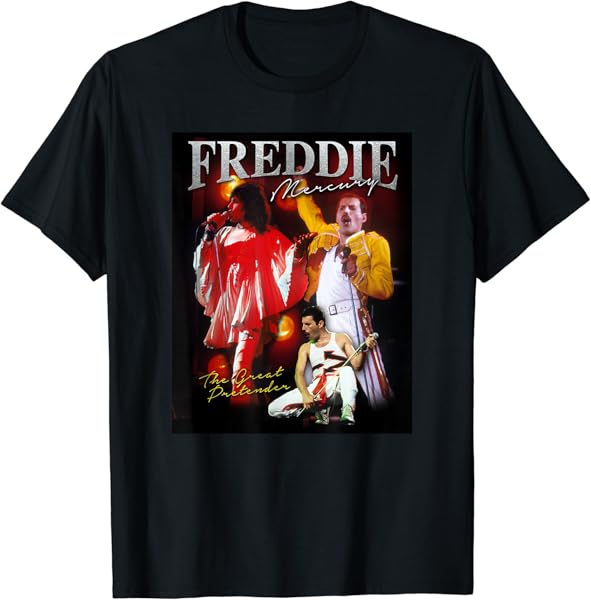 Freddie Mercury Official The Great Pretender Homage T-Shirt