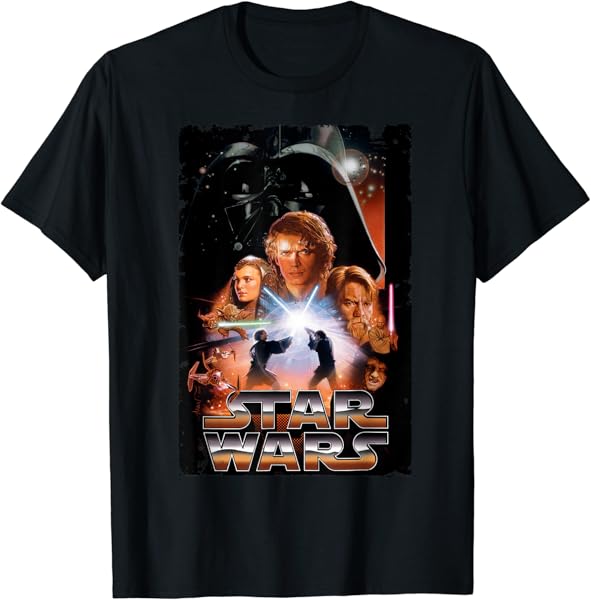 Star Wars Revenge Of The Sith Movie Vintage Disney+ T-Shirt