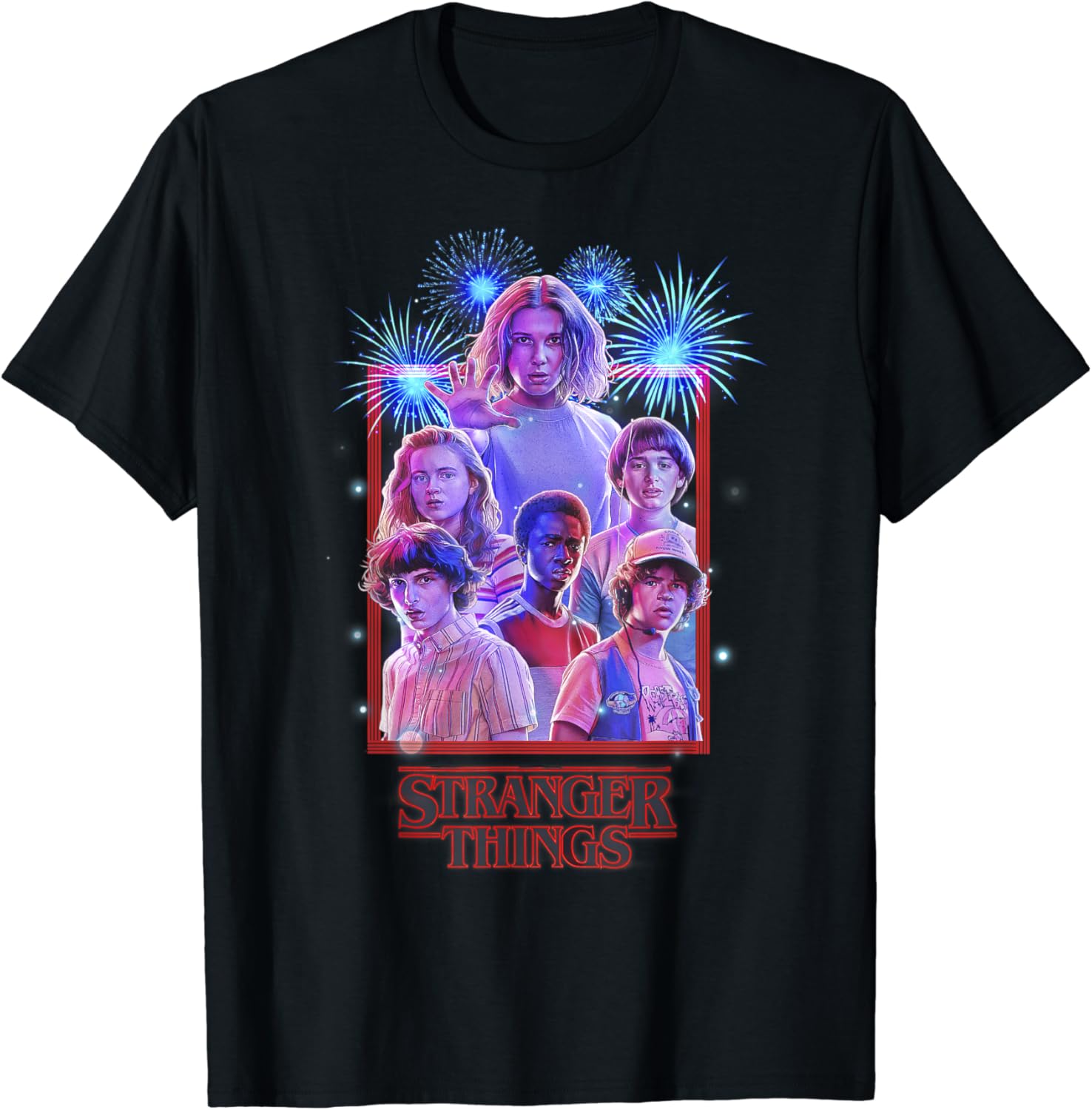 stranger things graphic tee