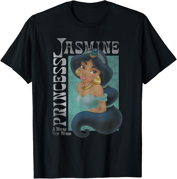 Disney Aladdin Princess Jasmine Classic Color Portrait T-Shirt