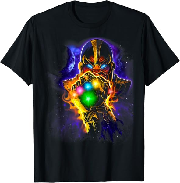 Marvel Thanos Powerful Glowing Infinity Gauntlet T-Shirt T-Shirt