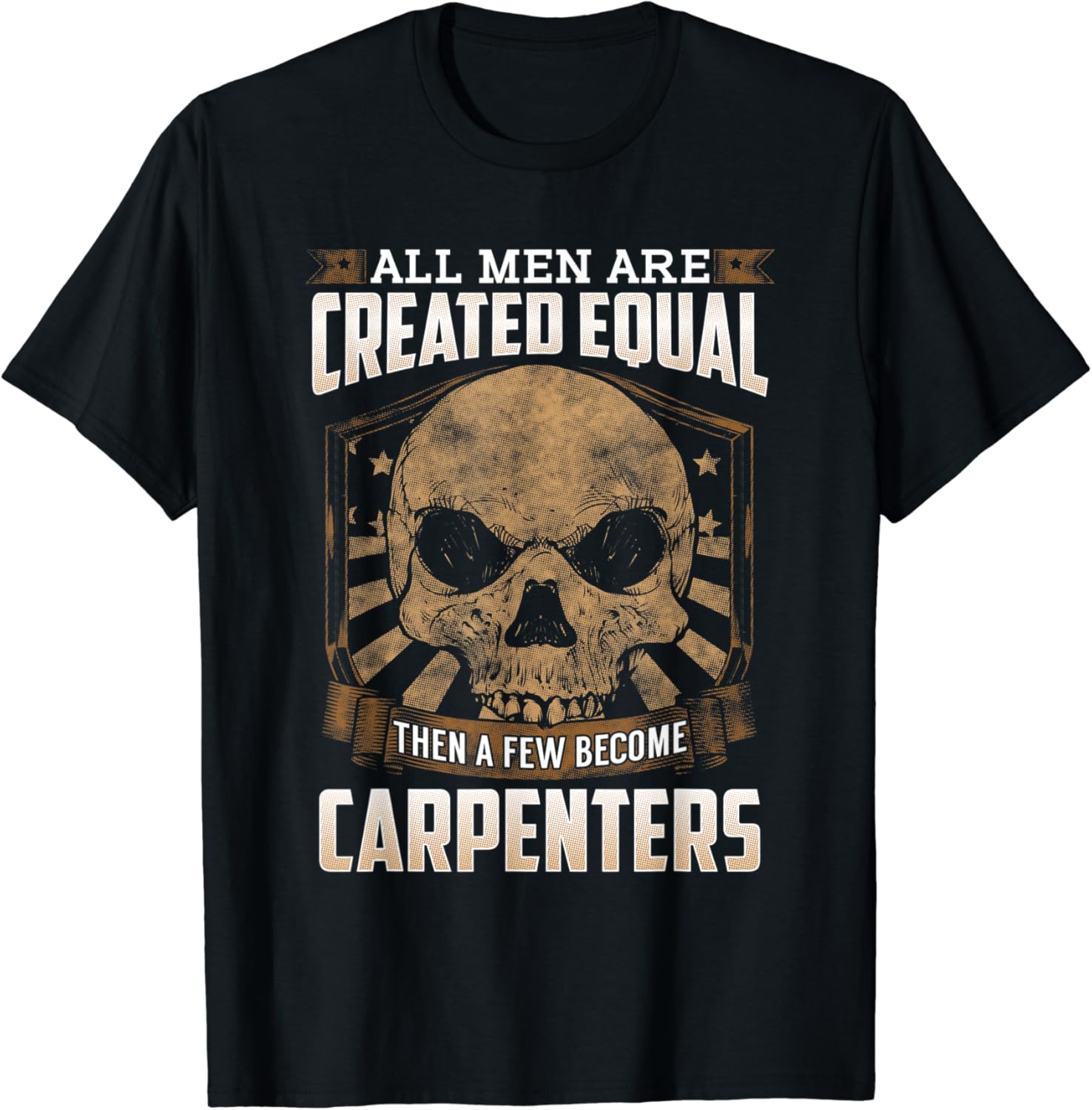 Amazon.com: Union Carpenters Graphic Art - American Proud Laborer Skull