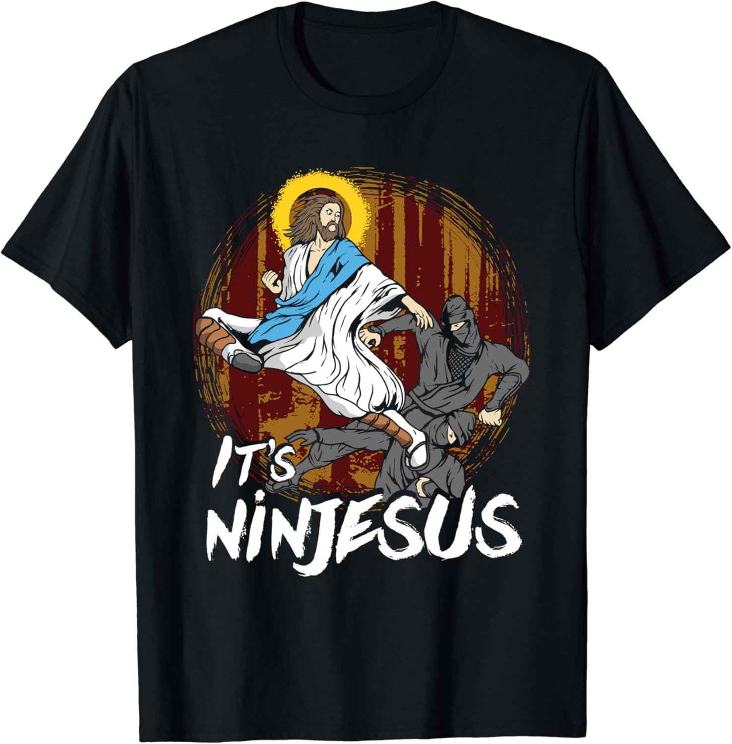 Amazon.com: Its Ninjesus - Funny Jesus Shirts - Funny Christian Shirts