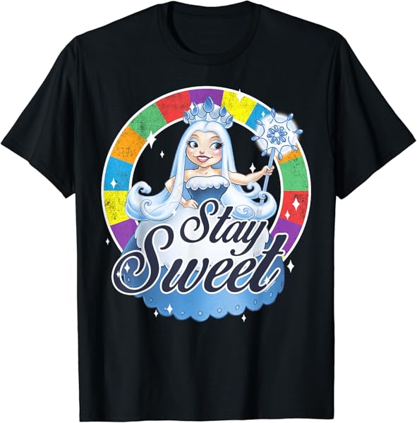 Candy Land Stay Sweet Princess Frostine Game Wheel Logo T-Shirt