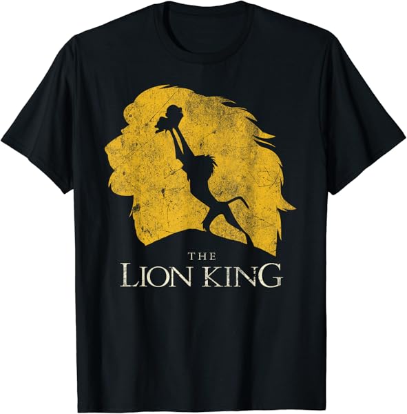 Disney The Lion King Rafiki & Simba Silhouette Distressed T-Shirt