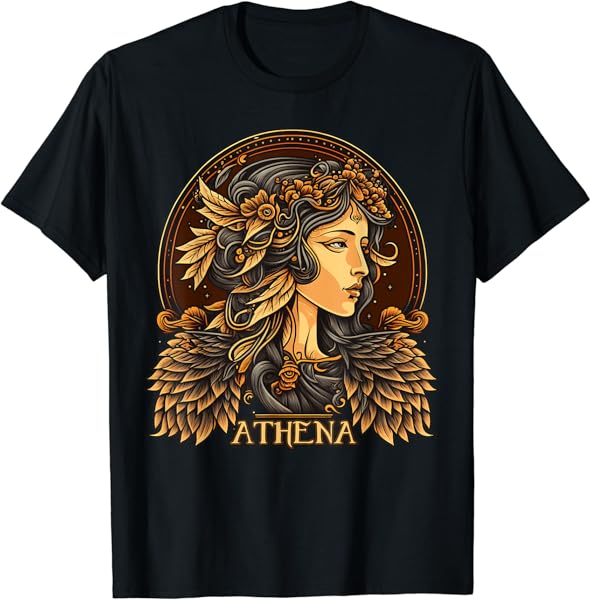 Greek Mythology Ancient Goddess Athena Olympian Deity T-Shirt