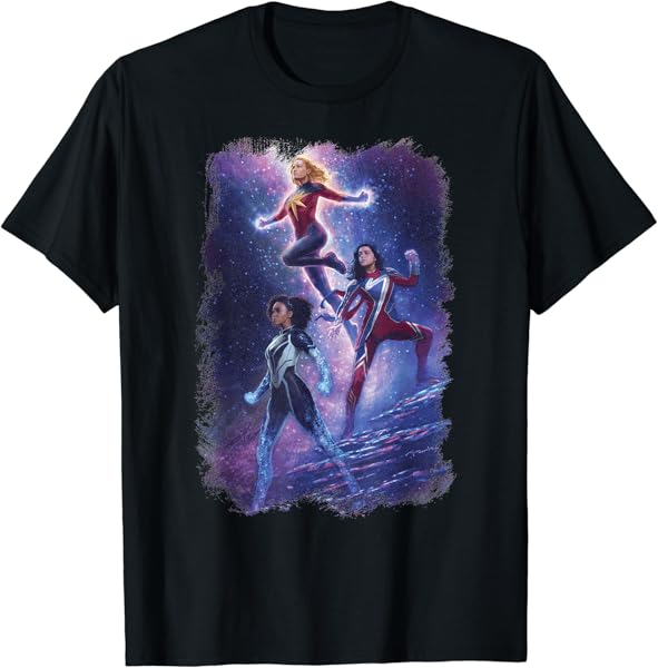 Marvel Studios The Marvels Captain Marvel Monica Ms. Marvel T-Shirt