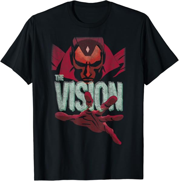 Marvel The Vision Retro Vintage Graphic T-Shirt T-Shirt