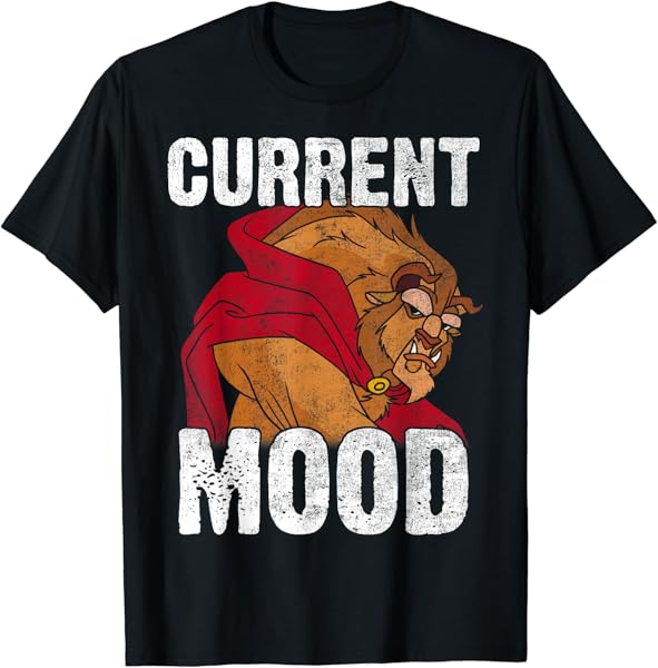 Disney Beauty And The Beast Current Mood Graphic T-Shirt T-Shirt
