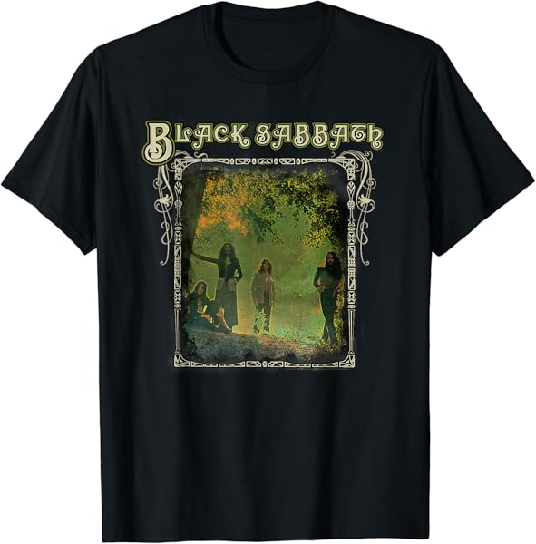 Black Sabbath Official Trees Photo Framed T-Shirt