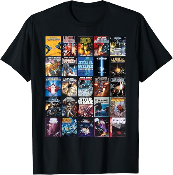 Star Wars Retro Video Game Covers T-Shirt