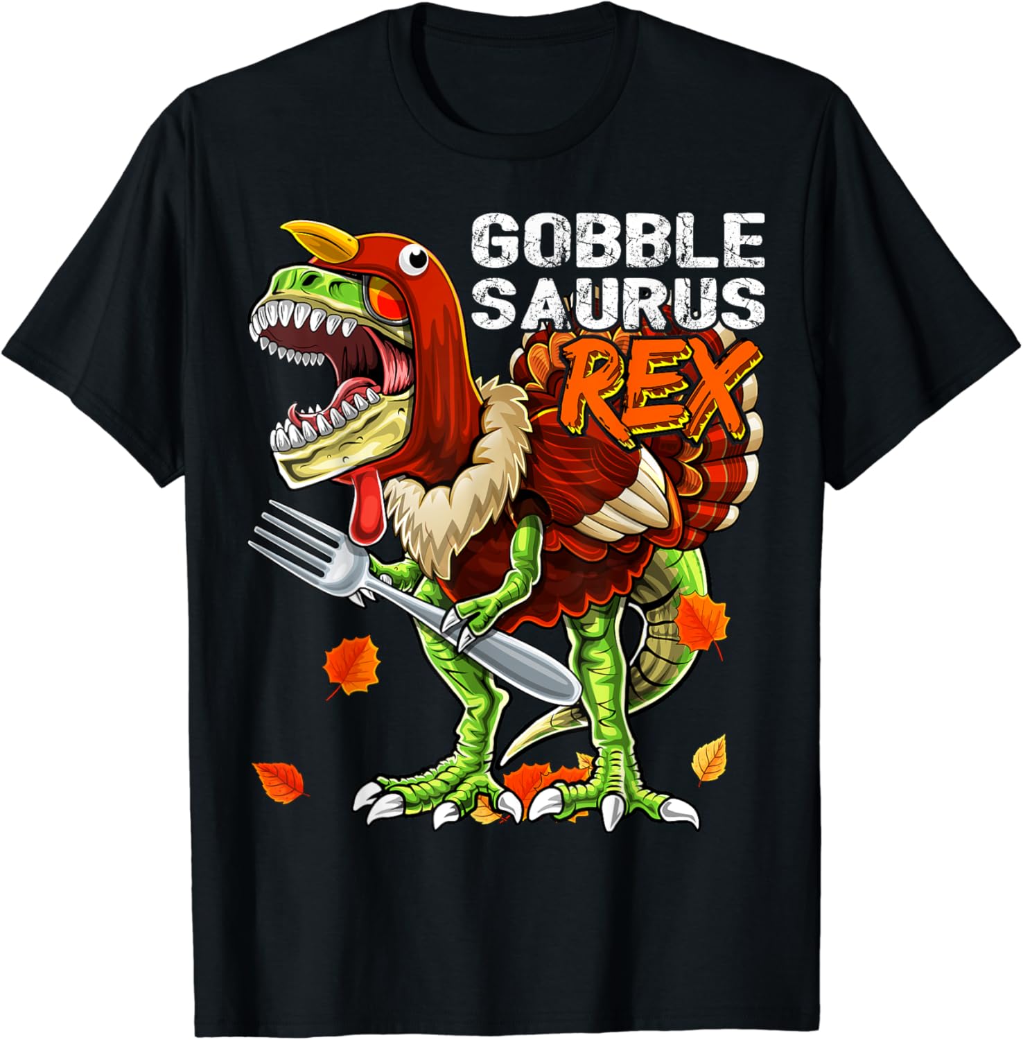 Thanksgiving T Rex Dinosaur Turkey Costume Kids Gift Boys T-Shirt