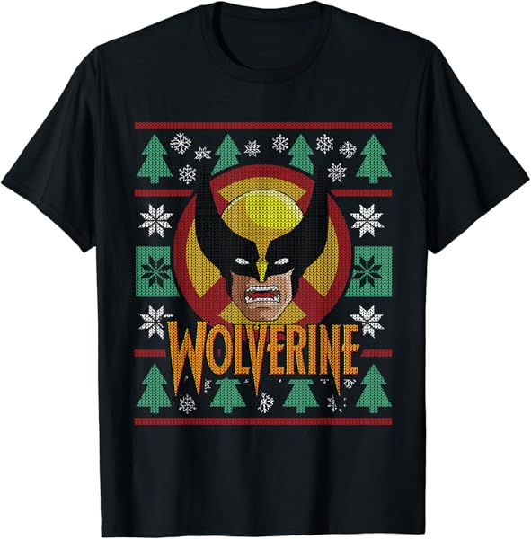Marvel X-Men Wolverine Holiday Sweater T-Shirt