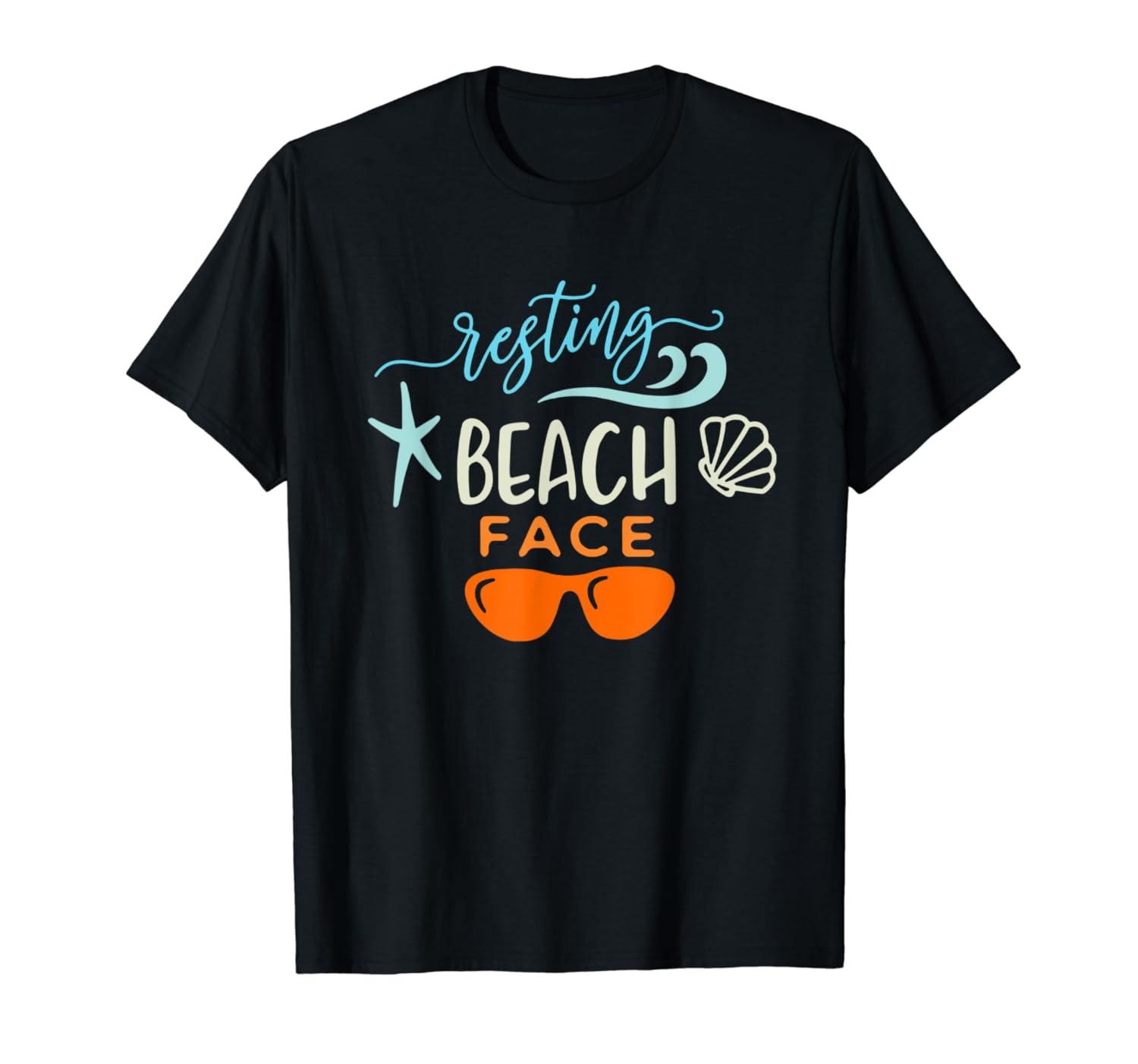 Resting Beach Face Shirt Funny Summer Vacation Beach T Shirt | Zelite