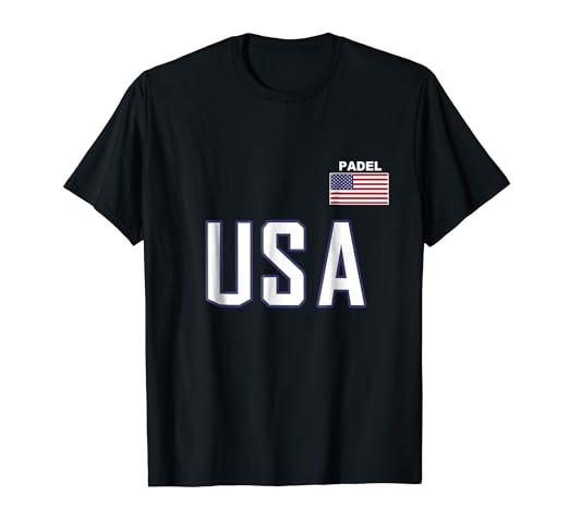 Amazon.com: USA Flag Padel Tennis Shirt Cool Sport Team ...