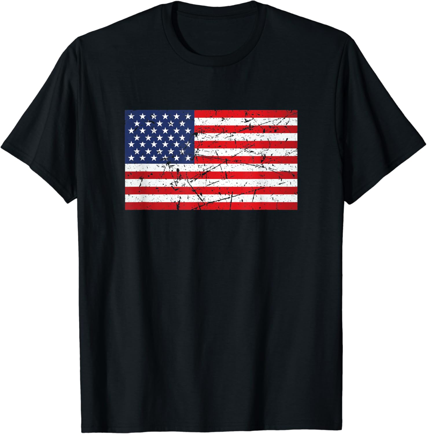 Retro Vintage American Flag T-Shirt : Amazon.co.uk: Fashion
