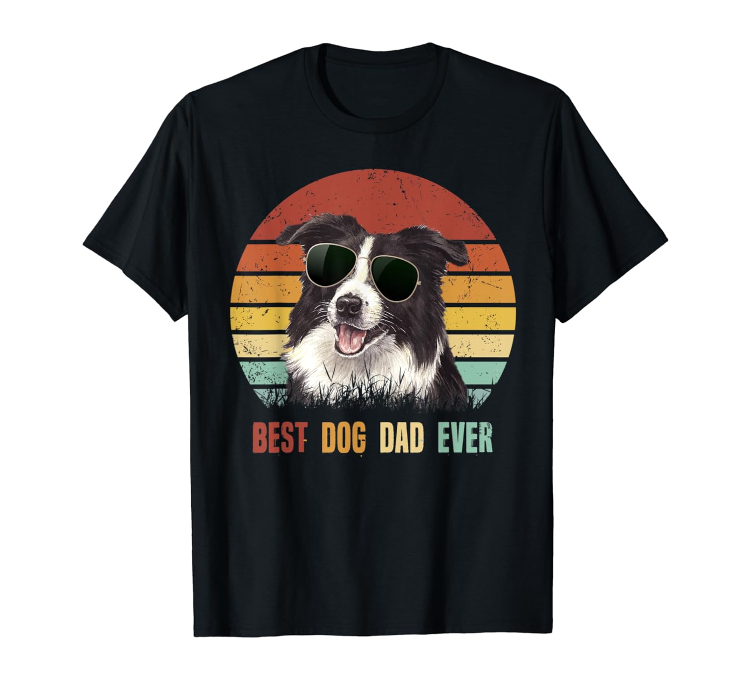 S Best Dog Dad Ever Border Collie Tshirt Father S Day Gifts Kinihax