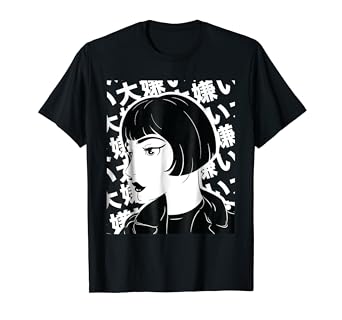Amazon Com 80s Anime Girl Nu Goth Pastel Goth Aesthetic Manga T