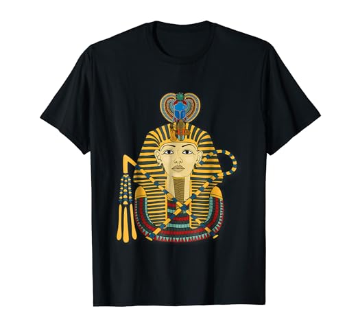 King Pharaoh Tutankhamun T Shirt Egypt Tut Egyptian Gift Tee - 
