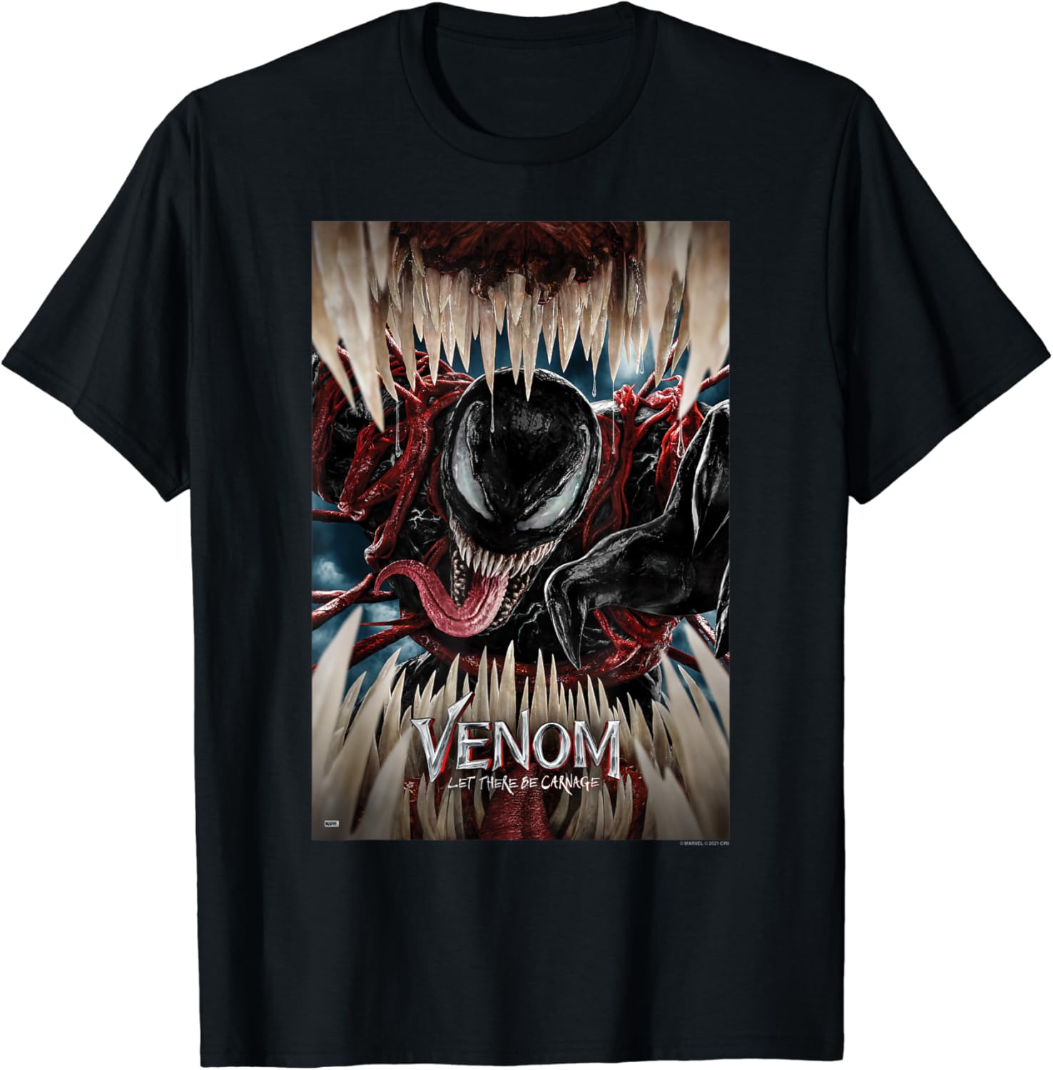 Venom: Let There Be Carnage Amazon Prime Amazon.com: Venom: Let There Be Carnage Movie Poster T-Shirt : Clothing