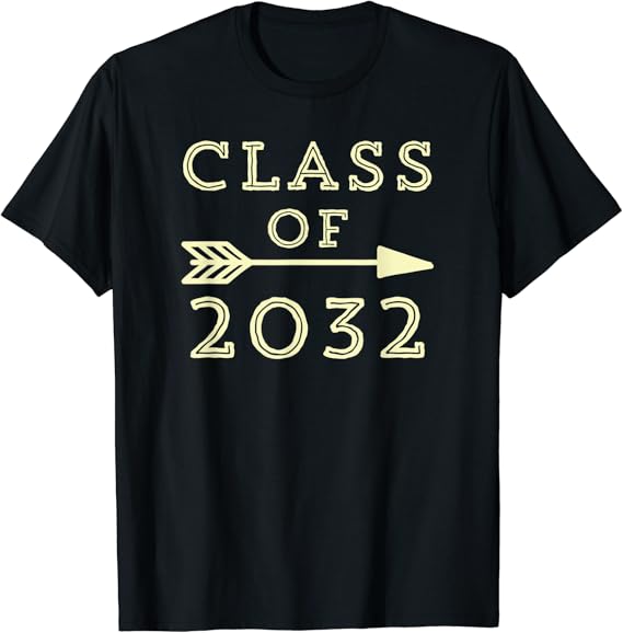 Class of 2032 Grow With Me Graduation TShirt