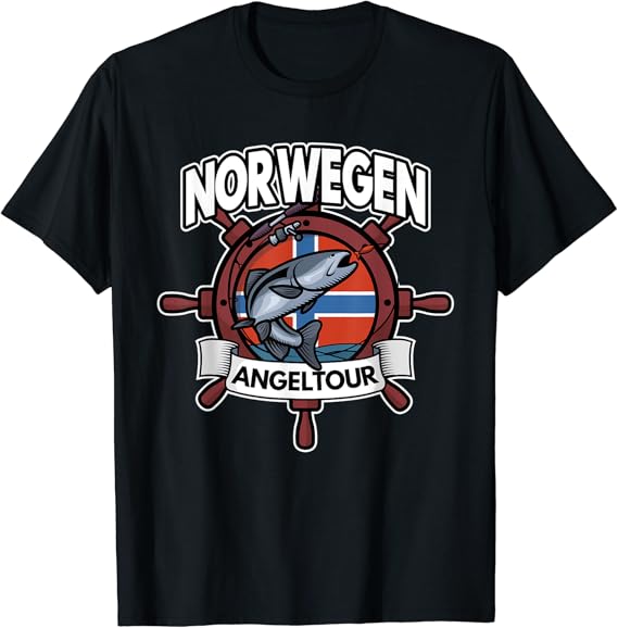 Norwegen Angeln Angeltour Fisch Angler Geschenk Norwegen T