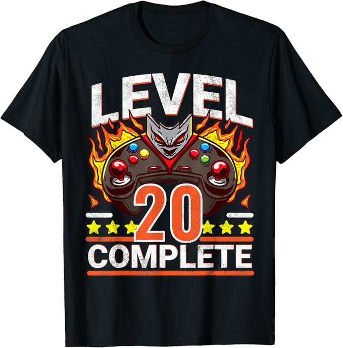 Mens Retro 20th birthday gamer Level 20 Mens Retro 20th birthday gamer Level 20