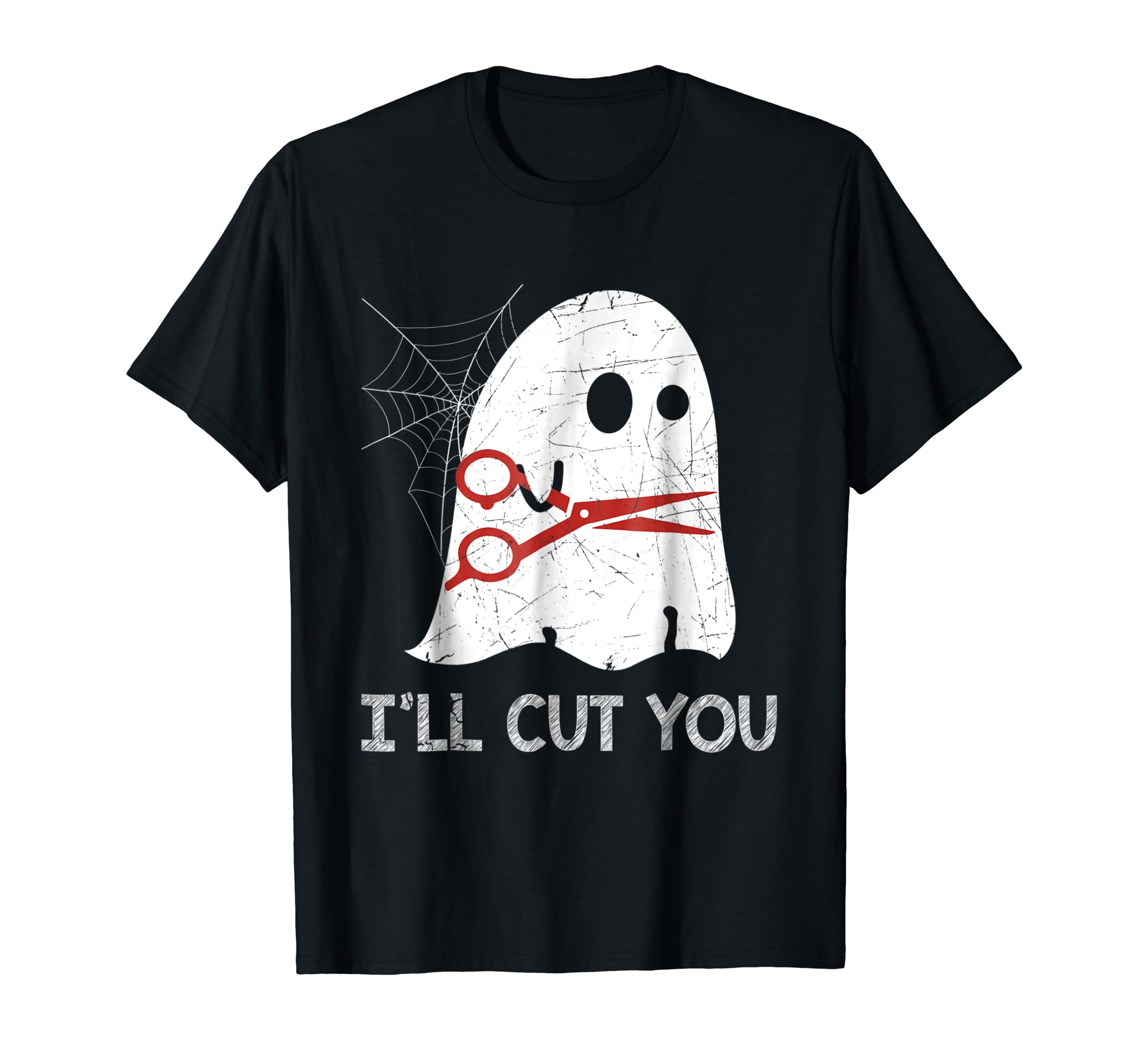 I’ll Cut You Hairstylist Halloween Boo Funny Gift T shirtln Lntee