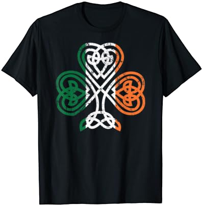 Classic St Patricks Day Celtic Knot Shamrock T Shirt