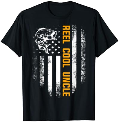 Reel Cool Uncle Shirt Classic Flag Fishing Father’s Day Reward