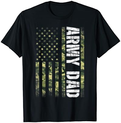 Proud Military Dad United States USA Flag Reward For Father’s Day T-Shirt