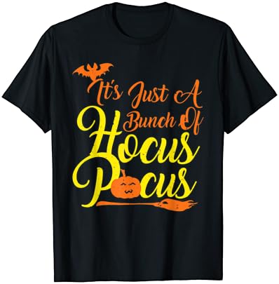 Hocus Pocus Halloween Fall Witch T-Shirt Humorous Halloween Tee T-Shirt