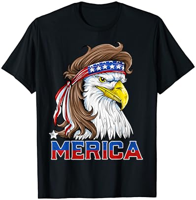 Eagle Mullet American Flag Shirt for 4th of July