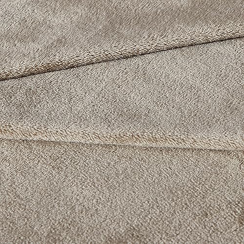 Miniatura 5 de Kenneth Cole - Manta individual, ropa de cama de forro polar de felpa, acogedora decoración del hogar para todas las estaciones (beige sólido,